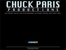 Tablet Screenshot of chuckparisproductions.com